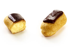 Mini Iced Chocolate & Vanilla Eclair