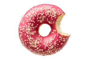 Donut Frutilla con Chocolate Blanco
